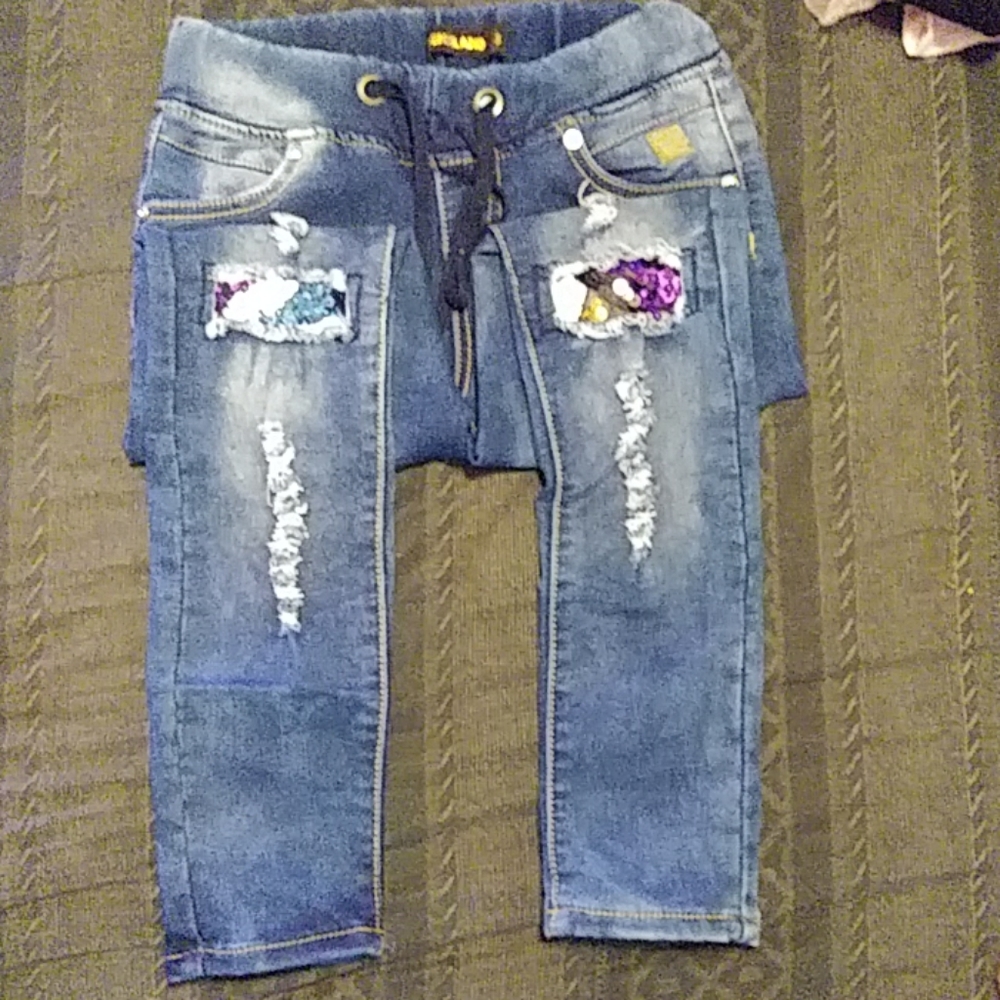 Demin Sequence Jeans